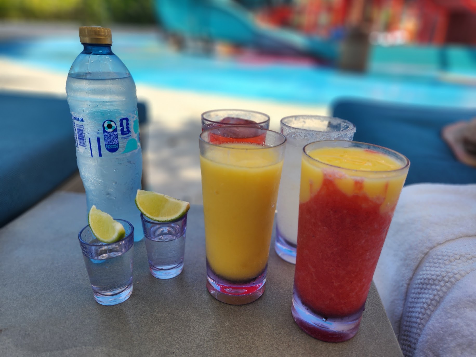 Adult drinks at Grand water park bar