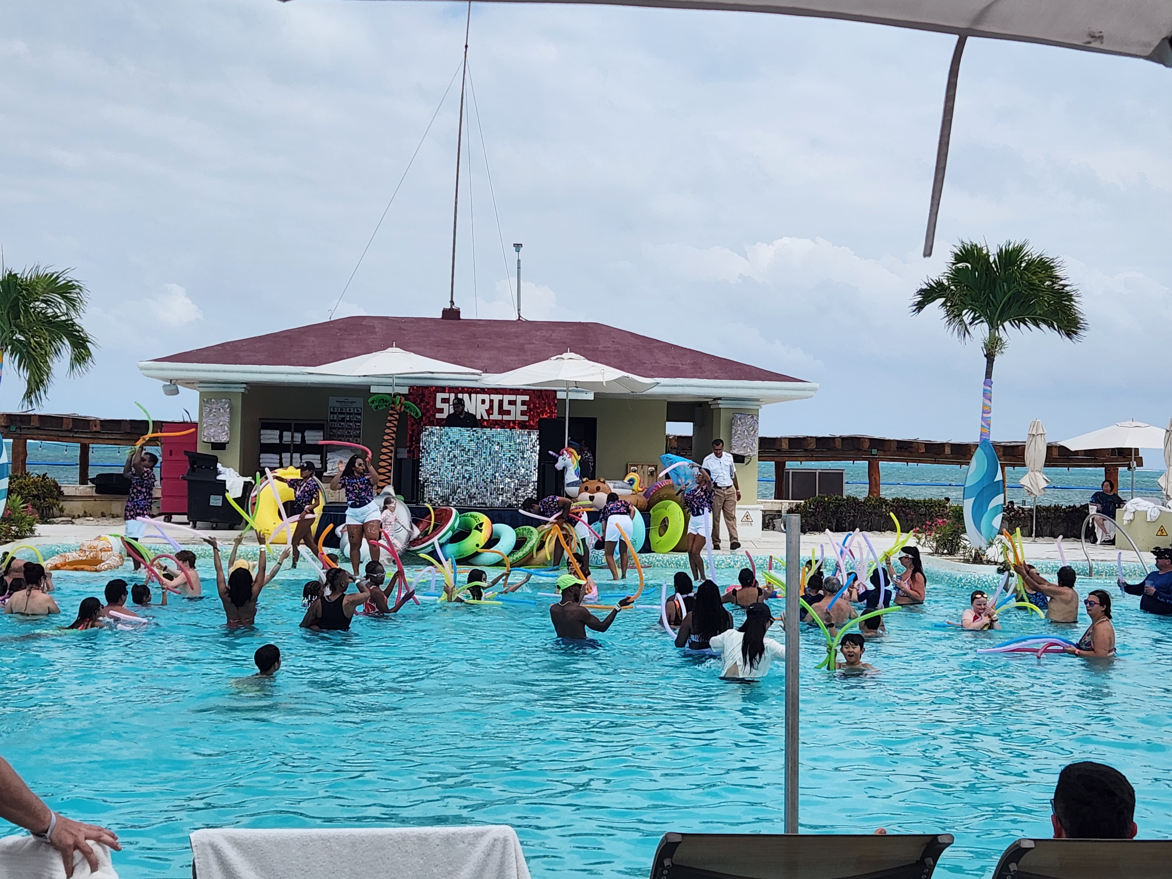 Sunrise pool daytime activity